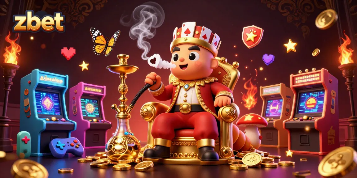 Experience zbet's unique 3D cartoon illustration featuring a captivating casino theme.