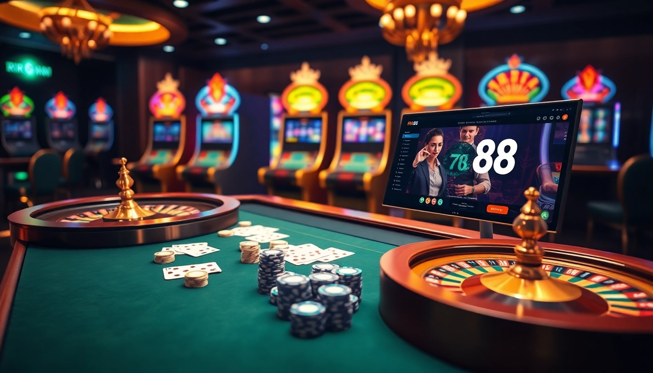 Experience thrilling games and betting excitement at rr88 trang chính casino with vibrant tables and stunning visuals.