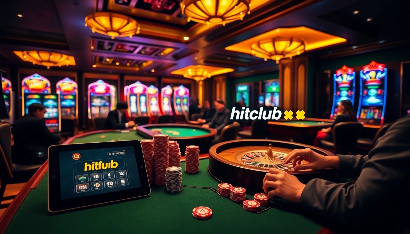 Engage in thrilling casino experiences at Hitclub with vibrant tables and exciting games.