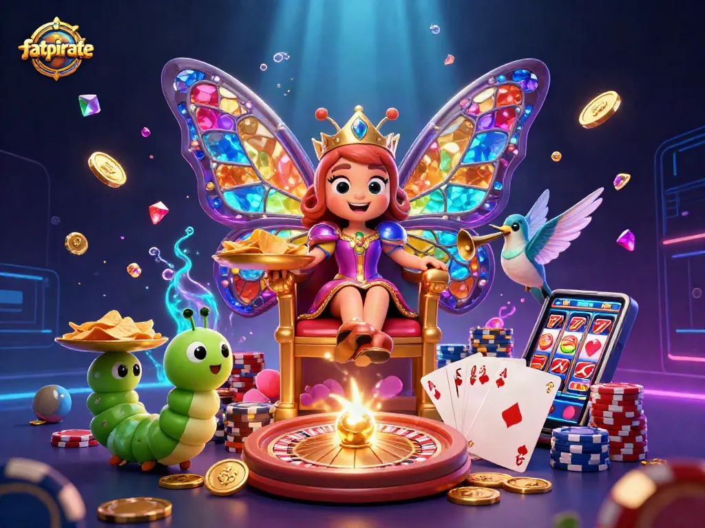 Join the fun at fatpirate casino with a butterfly queen and exciting gaming elements.