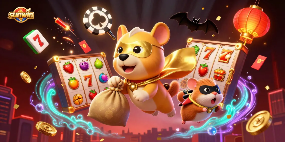Experience winning with sunwin as a heroic dog delivers gold in a dynamic casino scene.