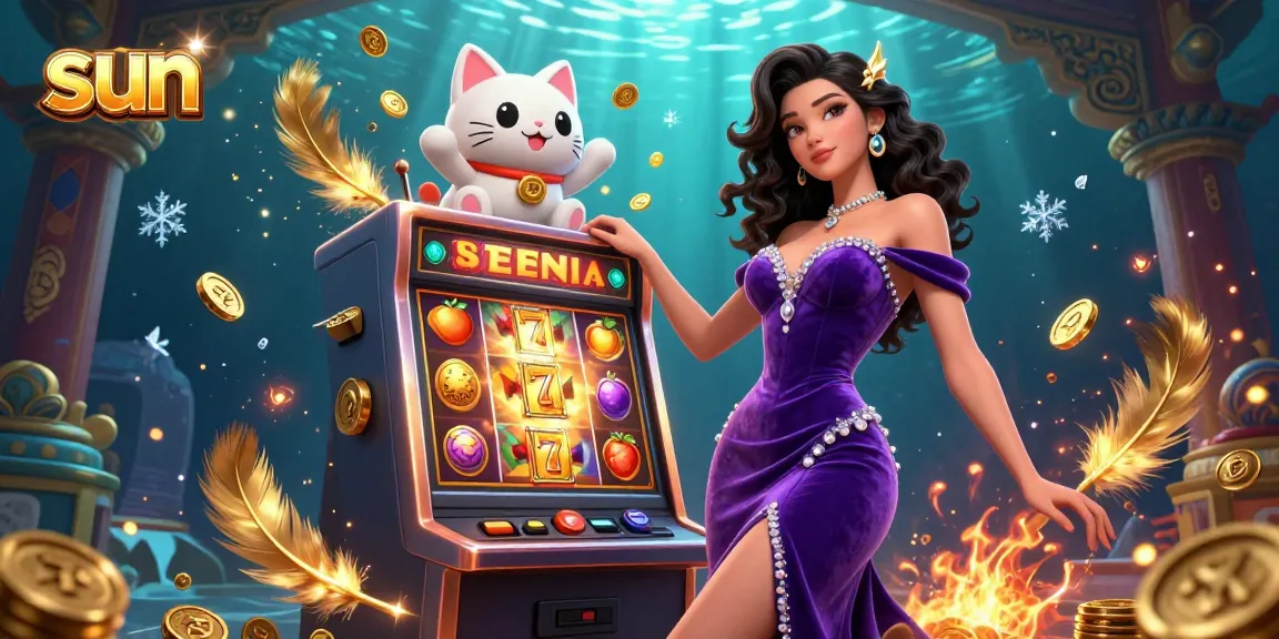 Experience the thrill of winning at the Sun casino with a stunning jackpot scene.