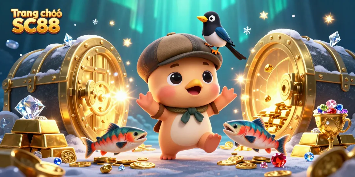 Engage with Trang chủ SC88's exciting atmosphere featuring charismatic characters in a vibrant casino scene.