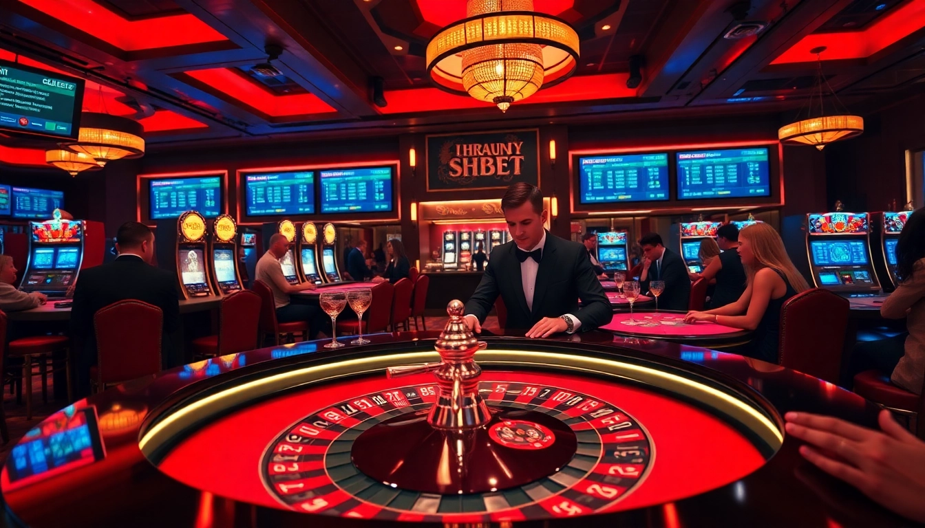 Experience thrilling gambling at Shbet's luxurious casino with excitement and high-stakes action.