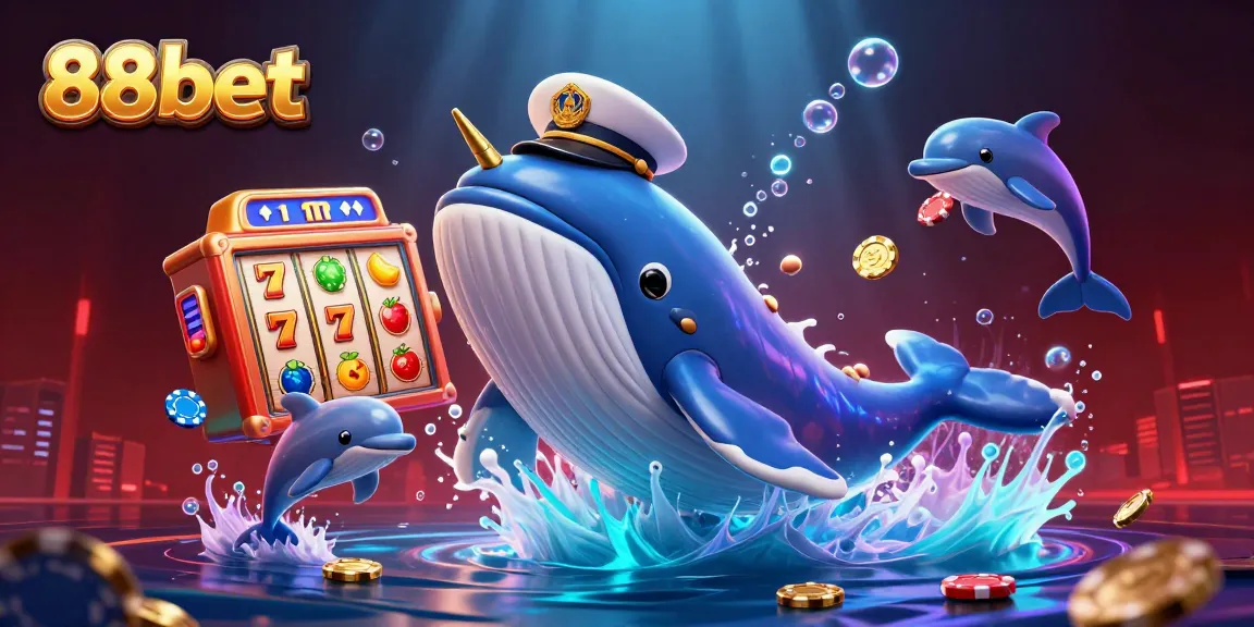 Experience thrilling gameplay with 88bet in a vibrant casino scene featuring 3D characters and slot elements.