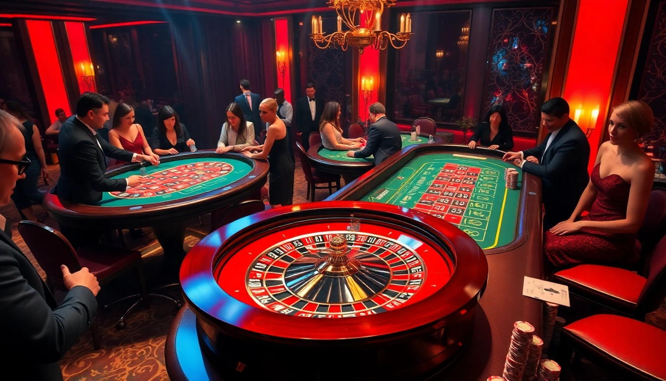 Experience immersive gameplay at 399W's luxurious gaming tables, showcasing excitement and strategy.