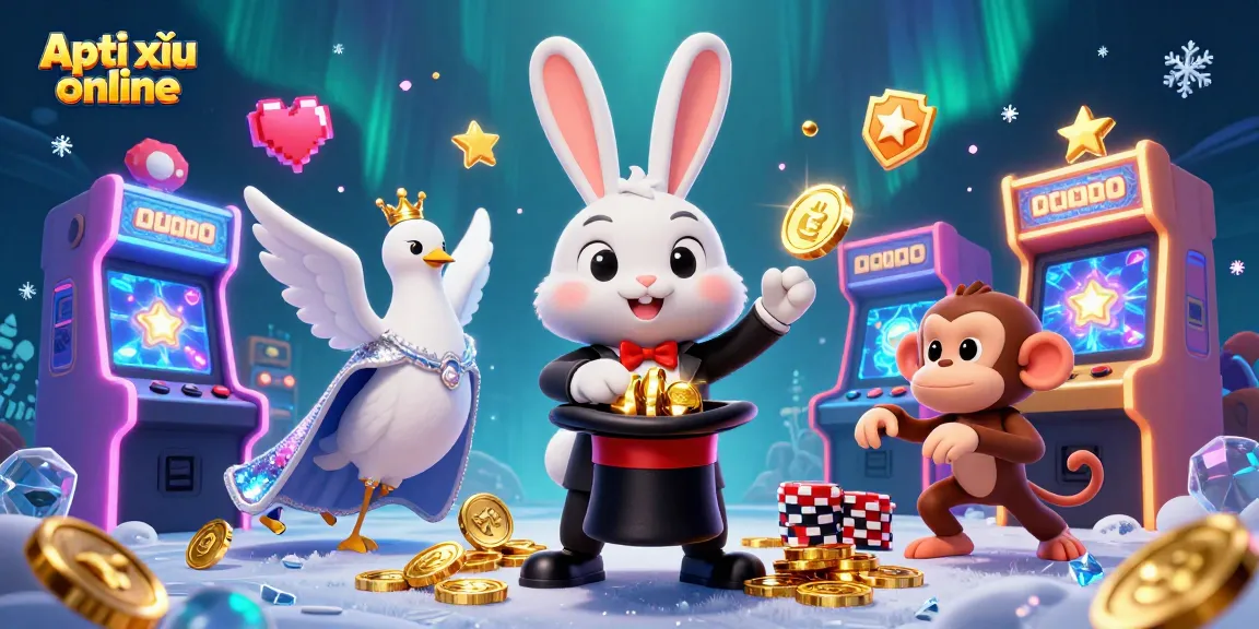 Experience gaming excitement with App tài xỉu online through cheerful characters and magical visuals.