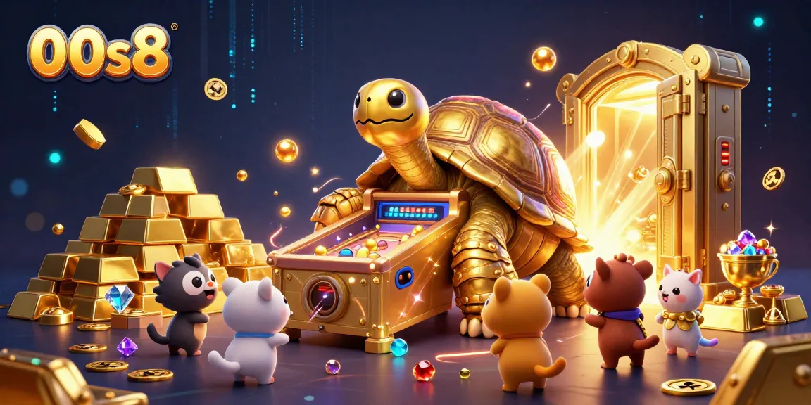 Experience the thrill of jackpots and gaming at 00s8 with exciting 3D casino illustration.