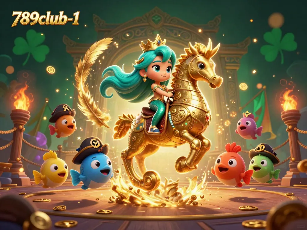 Experience vibrant gameplay fun with 789club-1 through colorful mermaid-themed casino illustrations.
