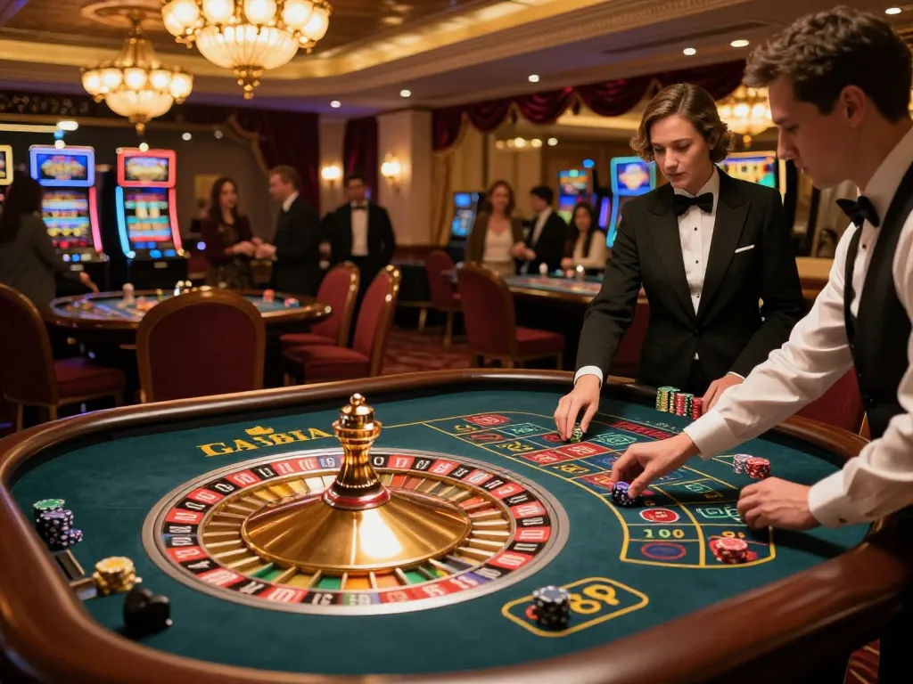 Player engaging in a thrilling game of GA88 roulette with active bets and spinning wheel.