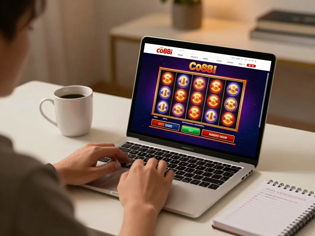 Engaging gaming scene on co88i platform showcasing vibrant slot game action.