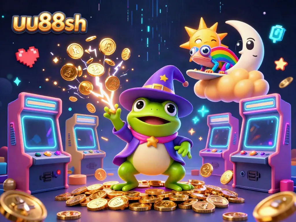 Engage with uu88sh in a vibrant gaming environment showcasing fun 3D characters and casino elements.