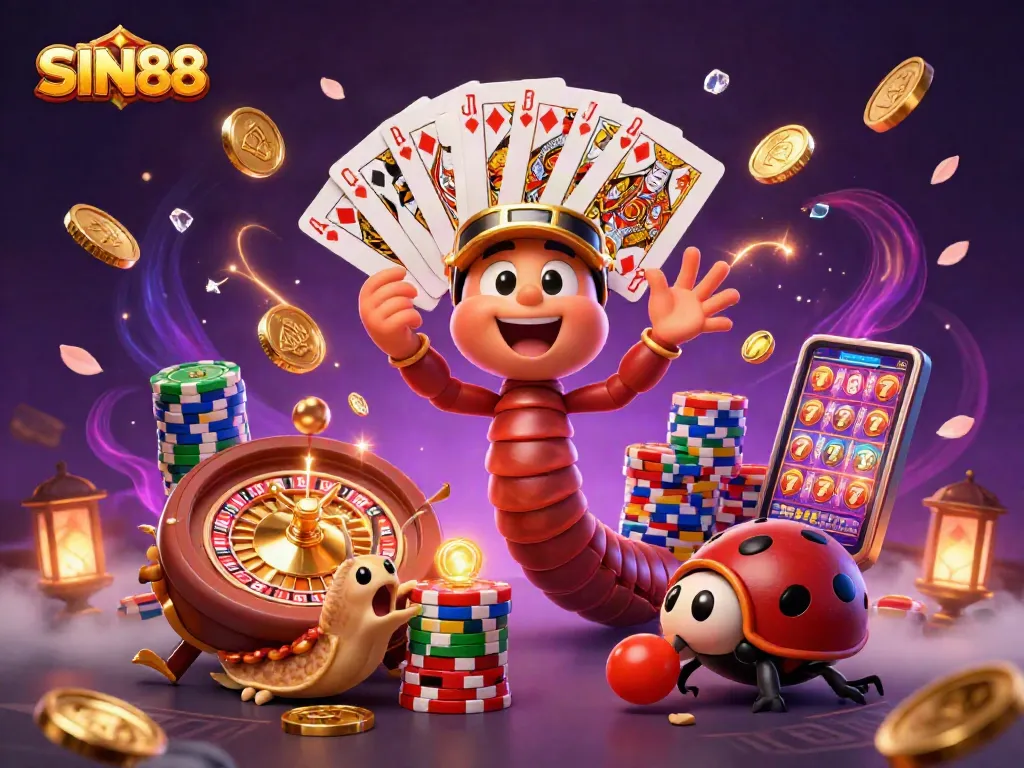 SIN88 players enjoying vibrant casino action with a lively dealer and excitement all around.