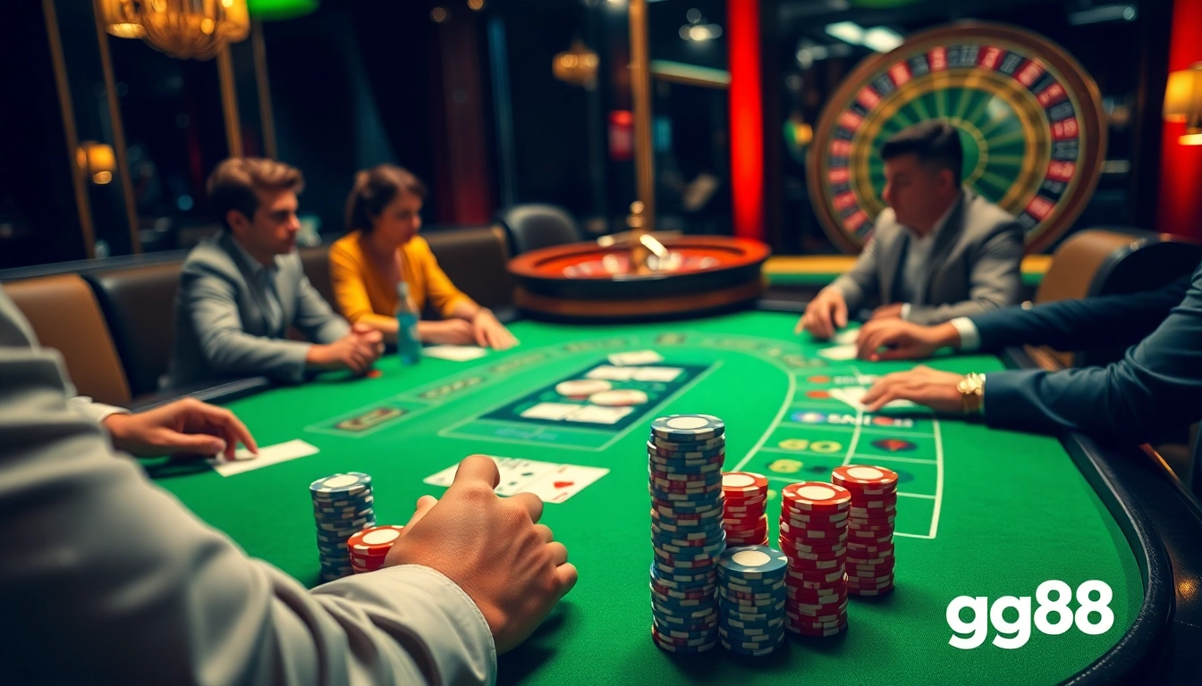 Experience thrilling gameplay at gg88 with exciting blackjack action and vibrant casino elements.