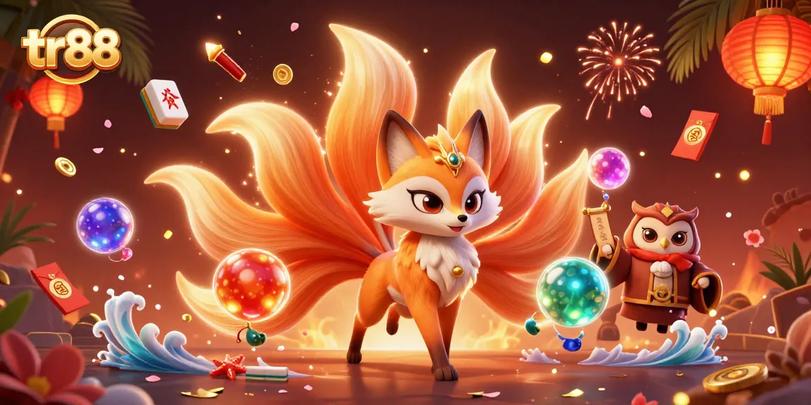 Experience thrilling wins at tr88 with a vibrant online casino 3D illustration.