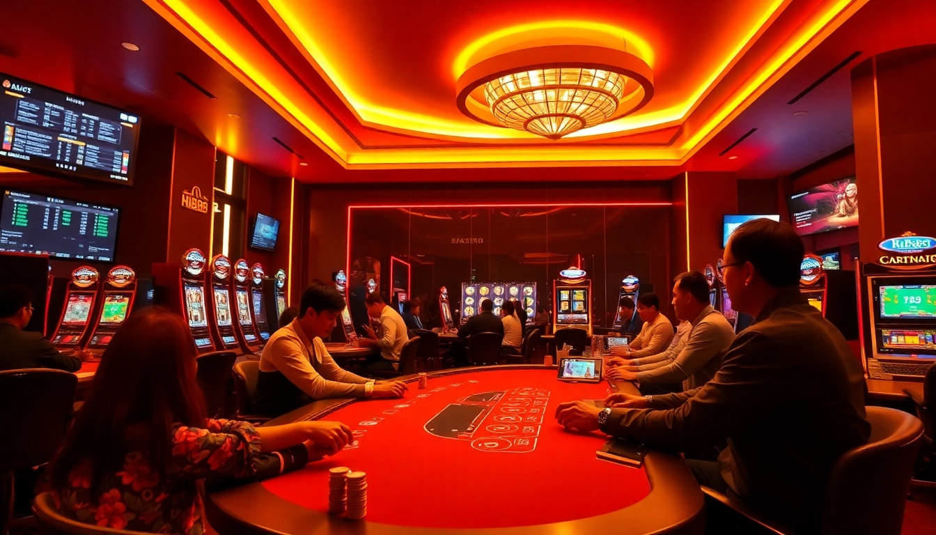 Experience the excitement of online gaming at https://hb88.krd/ with vibrant casino scenes and thrilling players.