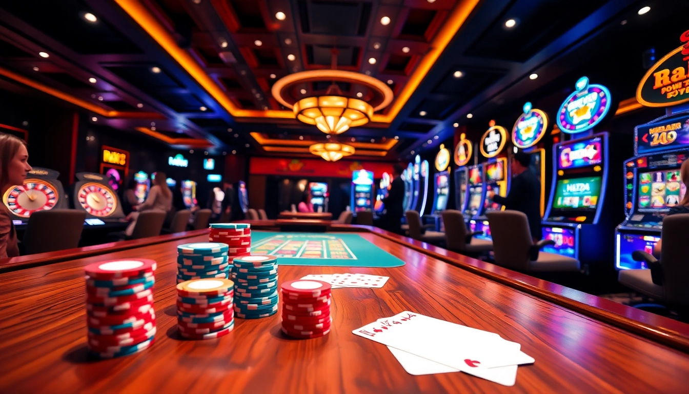 Witnessing excitement at nhà cái HZ88 with thrilling poker chips and vibrant casino games.