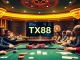 Experience the thrill of gambling at TX88 with vibrant poker tables and exciting gameplay.