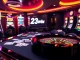 Experience excitement at 23win.com with dynamic online gambling visuals featuring casino tables and slots.